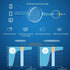 VisionGlobal Blue Light Blocking Glasses for Women/Men, Stylish Oval Frame, Anti Glare, Clear Brown, +1.00 Magnification