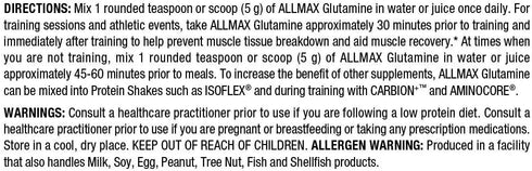 ALLMAX Nutrition L-Glutamine Powder, 1000 Grams, Muscle Recovery Formula