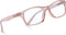 In Style Eyes Seymore Retro Bifocal Reading Glasses, Non-progressive, Adaptive Spring Hinges - Clear Rose, 2.0x