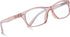 In Style Eyes Seymore Retro Bifocal Reading Glasses, Non-progressive, Adaptive Spring Hinges - Clear Rose, 2.0x