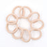 HOYOLS Soft & Stretch 1.6 Inch Elastic Hair Ties, Large Nylon Fabric Ponytail Holder Bands, 50 Pcs Light Blonde