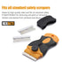 REXBETI 100PCS Industrial Single Edge Razor Blades, Suitable for Removing Labels, Decals, Stickers, and Old Paint