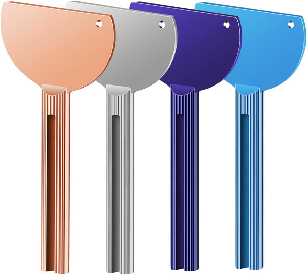 4PCS Toothpaste Squeezer, Tube Presser Roller for Toothpaste, Cosmetic Oil Cream Paint (4 Color)