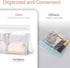 PACKISM Leak Proof Clear Toiletry Bag, TSA Approved with Reinforced Seams, Reusable Clear Travel Bags for Toiletries