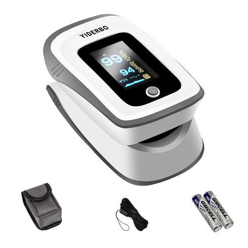 Fingertip Pulse Oximeter, Blood Oxygen Saturation Monitor with OLED Screen, Heart Rate and Fast Spo2 Reading