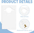 MBAIYO 30 Pack 24" Disposable Bibs, Plastic Adult Bibs for Elderly Women and Senior Men Eating Waterproof and Oil-Proof
