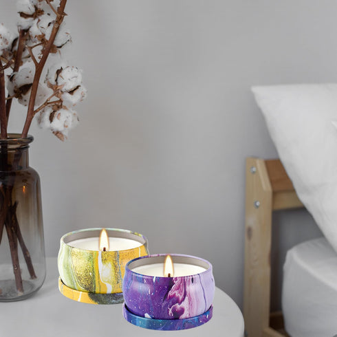 Onebird Set 24 Set,Natural of Scented Candle Gift Pure Soy Wax Aromatherapy Candles Essential Oils for Home and Women