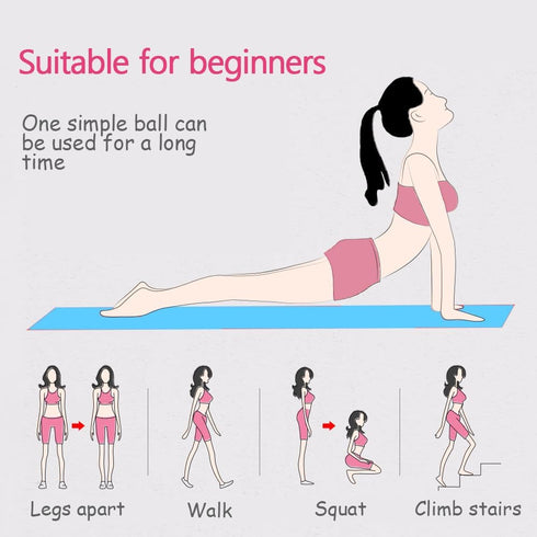 xinXbabe 69g Pelvic Floor Muscle Trainer Kegel Weights Training for Tightening & Strengthen - Beginner to Intermediate