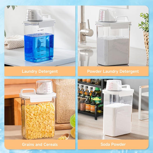 Tokokimo Laundry Detergent Dispenser - Powder & Scent Booster Beads Organizer for Laundry Room