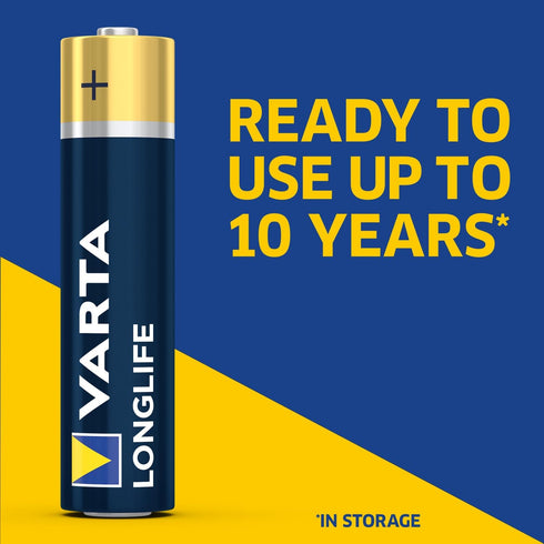 VARTA (48 Pack), Longlife AAA Batteries Alkaline Triple A Battery