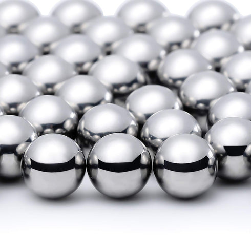 Hotop Nail Polish Mixing Agitator Balls, 100 Pieces Stainless Steel Rustproof Paint Mixing Balls, 6.35 mm