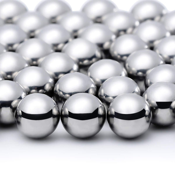 Hotop Nail Polish Mixing Agitator Balls, 100 Pieces Stainless Steel Rustproof Paint Mixing Balls, 6.35 mm