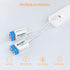3 PCS 1300mAh 9V Rechargeable Batteries, Long Lasting USB Lithium Battery with 2 in 1 Charging Cable for Smoke