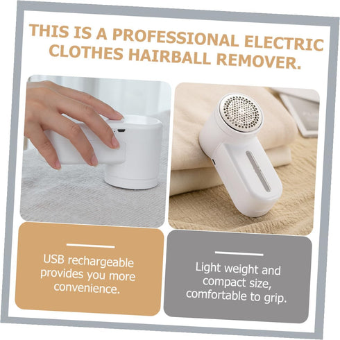 Trimmer DOITOOL Rechargeable Sweater Pilling Lint Remover Electric Fabric Shaver with White Body for Clothes