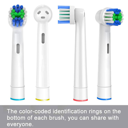Replacement Toothbrush Heads Compatible with Oral B Braun, 12 Pcs for 7000/Pro 1000/9600/500/3000/8000