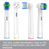 Replacement Toothbrush Heads Compatible with Oral B Braun, 12 Pcs for 7000/Pro 1000/9600/500/3000/8000