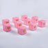 AWELL Pink Gift Boxes 50pc - 2x2x2 inch with Clear Plastic Window for Candy Treat Gift Wrap Box