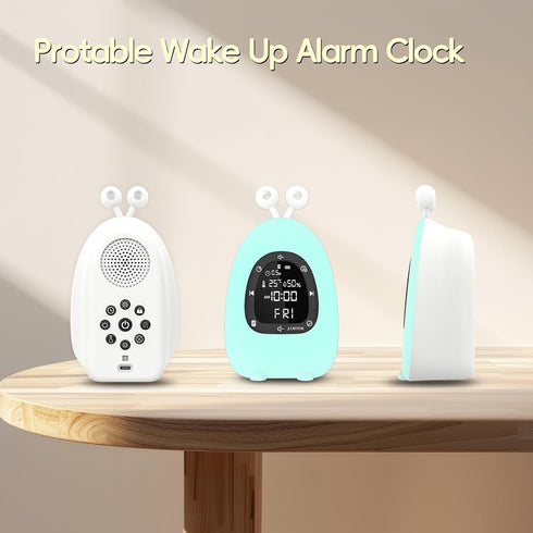 JAMYOK 20 10 Dimmable Sunrise Alarm Clock Wake Up Light, White Noise Sound Machine with Soothing Sounds, Night Lights