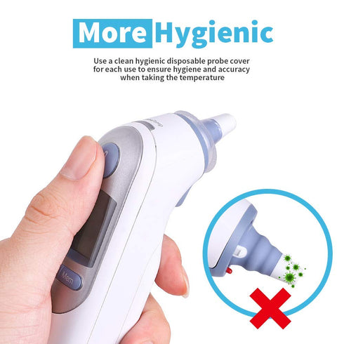 300pcs Disposable Ear Thermometer Covers, Compatible with All Braun Thermometers, Probe Covers for Ear Thermometers