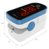 CHOICEMMED Finger Pulse Oximeter - Blue Blood Oxygen Monitor with Batteries, Portable O2 Saturation Sensor