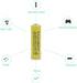 Solar Light Rechargeable Batteries for Garden/Lawn/Lamp 1.2V AA Ni-CD 600mAh 4 Pack (Yellow)