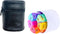 HONITANO Weekly Pill Organizer 28 Compartments Portable Round Medicine Box with Colorful Pu