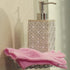 Temple Spring Exfoliating Gloves - Rayon Bamboo Bath Gloves for Shower, Pink, Dead Skin Remover