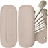 Travel Makeup Brush Holder, Upgrade Khaki Silicone Cosmetic Face Brushes Case, Magnetic Anti-fall Out Makeup Tools