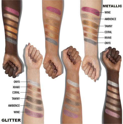 Cosmetics - Neutrals 24-Color Eyeshadow Palette - Matte/Shimmer/Metallic, Highly Pigmented Eye Makeup Kit with
