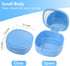 Retainer Case, Mouth Guard Case, Orthodontic Aligner Case with Mirror and Ventilation Holes, Sky Blue