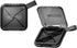 1 Pack Grey Pill Organizer with Strap, 4 Compartments, Portable Moistureproof Travel Pill Box for Vitamins