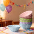 Hasdock 18 Count 16OZ, Macaron Color Sturdy Waterproof Disposable Petal Bowl Biodegradable Plant Fiber Tableware