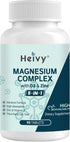 Magnesium Complex with Zinc and Vitamin D3 - 90 Tablets - Supports Muscle, Nerve, Heart & Bone Health
