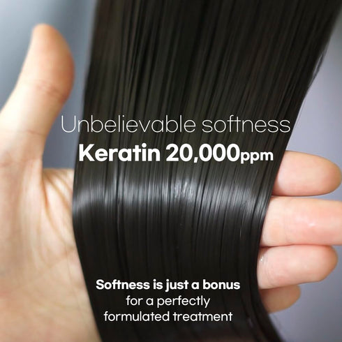 L03 keratin pro booster korean treatment (hair mask) contain 20,000ppm keratin for frizzy dry damaged hair, smooth conditioner-mask combo/korea hair care