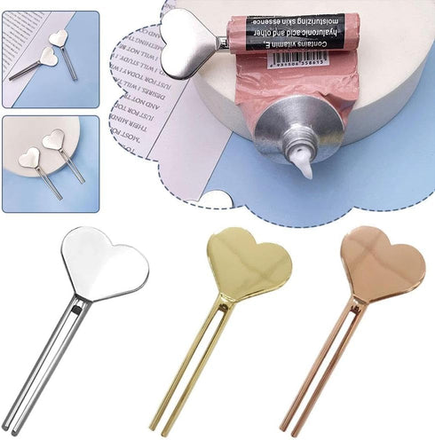 HODASHI Set,Metal Metal Manual Toothpaste Squeezer,Stainless Steel Dispenser Tube Squeezer,Hand Cream Tube Key Roller