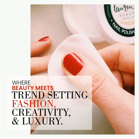 Lauren B. Gel Nail Polish Remover Pads, Nail Cleaner Wipes for Women, Nail Care Products