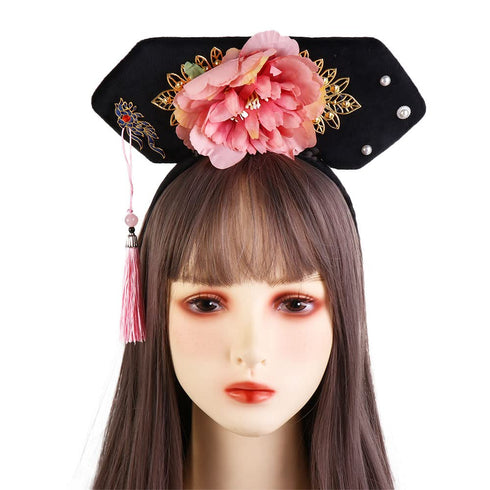 Women Headband Chinese Qing Dynasty Hair Hoop, Traditional Hanfu Hairband, Classical Royal Court Headwear