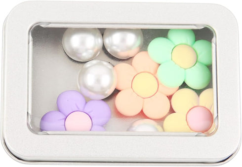 2Pack Portable Dental Floss Case with Transparent Window, Reusable Floss Holder for Travel (Silver)