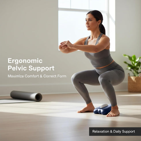 Xoeryoy Pelvic Floor Trainer, Remote Control Thigh Exerciser for Men and Women, Portable Exercise Device with Ergonomic