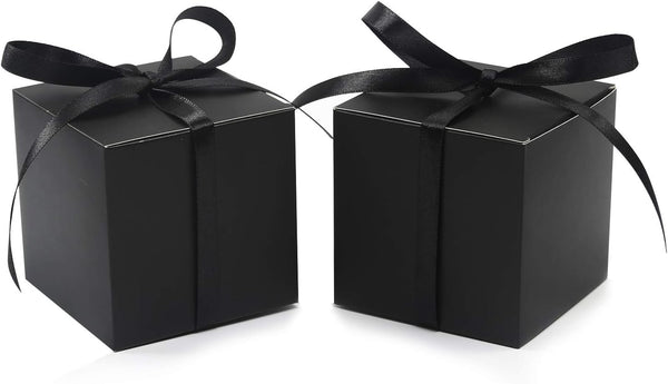 COTOPHER 60pcs Small Gift Boxes, 2x2x2 inches Paper Favor Boxes with Ribbons for Wedding Favors