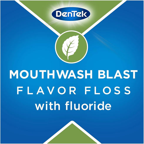 DenTek Earth Friendly Floss Picks, Organic Plant-Based Bio-Plastic Handles, Mint 60 Count (Pack of 6)