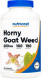 Nutricost Horny Goat Weed Extract | 180 Capsules | 600mg Per Capsule | 180 Servings