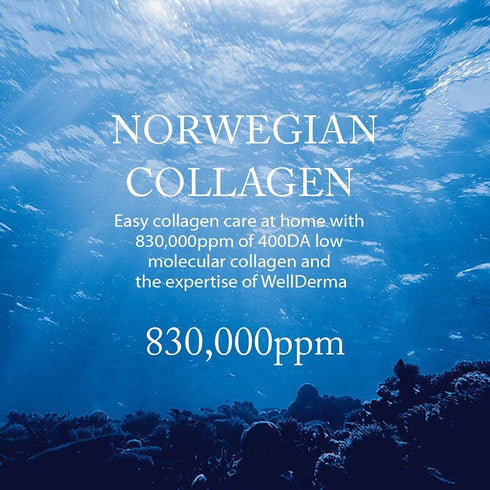 WELLDERMA Sapphire Collagen Face Mask - 4EA Premium Overnight Hydrogel Mask for All Skin Types with Niacinamide