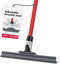 Silicone Floor Squeegee with 55-Inch Long Handle, 12-Inch Single Cast Blade, 360° Swivel Joint for Garage and Shower