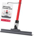 Silicone Floor Squeegee with 55-Inch Long Handle, 12-Inch Single Cast Blade, 360° Swivel Joint for Garage and Shower