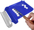 Medarchitect Right Hand Pill Counting Tray with Spatula, Blue - Wood Handle