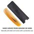 Parker Pocket Comb Genuine Ox Horn with Leather Carrying Case Included