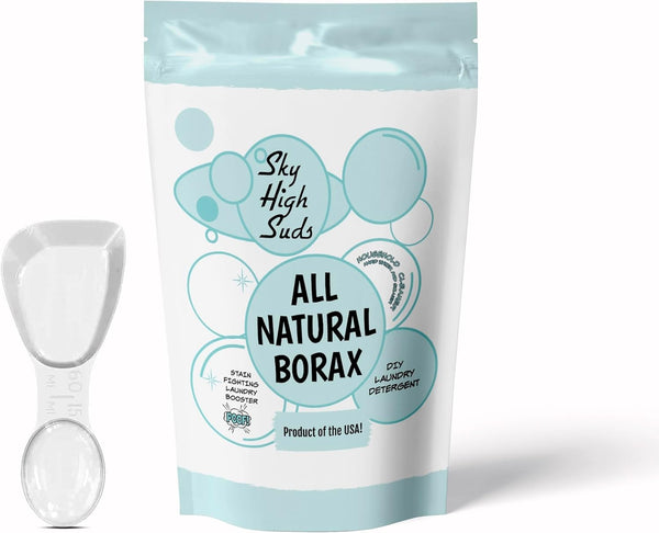 10 Pounds Natural Borax, All-Purpose Cleaner & Laundry Booster in Resealable Recyclable Bag