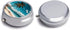 LPSADGF 3 Palm Tree Hawaii Beach Medicine Pill Case, Compartment Round Pill Box, Portable Decorative Medicine Organizer