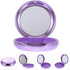 Healifty Portable Dental Retainer Box - Practical Invisible Denture Case with Mirror for Dental Braces (Violet)